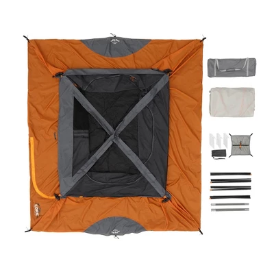 Core Equipment 6 Person Straight Wall Tent - Orange 8 Core Equipment 6 Person Straight Wall Tent - Orange - Image 8