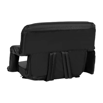 Flash Furniture Extra Wide Lightweight Reclining Stadium Chair With Armrests, Padded Back & Seat With Dual Storage Pockets And Backpack Straps 2 Flash Furniture Extra Wide Lightweight Reclining Stadium Chair With Armrests, Padded Back & Seat With Dual Storage Pockets And Backpack Straps - Image 2