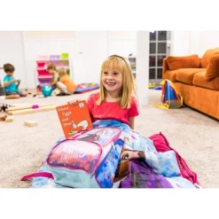 Exxel Outdoors Disney Frozen 2 Anna, Elsa, And Olaf Full Length Zipper Sleeping Bag And Sling Styled Backpack Outdoor Indoor Camp Kit -Camping Equipment Series GUEST 074916c0 49a7 43a5 89f6 abe96c16d3fb