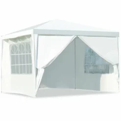 Costway Canopy Party Wedding Event Tent 10'x10' Heavy Duty Outdoor Gazebo Side Walls -Camping Equipment Series GUEST 075e3a1a 9c5a 4190 938c 00eaf0df47e7