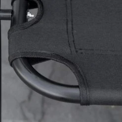 Outsunny Portable Folding Double Camping Chair Cup Holder, Loveseat For 2 Person, Outdoor Chair With Wood Armrest Beach Travel -Camping Equipment Series GUEST 087c656c 3c44 4685 b503 3692cc730248