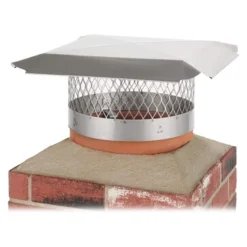 Draft King SS815U Single Flue Round 24 Gauge Slip-In Chimney Cover For 13.5"-14.5" Masonry Chimneys With Expanded Metal Mesh And Welded Legs -Camping Equipment Series GUEST 0a0b420c f8ae 4f36 a852 8c237c63e433
