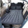 Zone Tech Car Inflatable "Air Mattress" Bed With Back Seat With 2 Air Pillows – Pump Kit - Vacation Camping Blow Up Pad