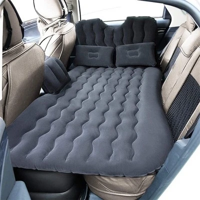 Zone Tech Car Inflatable "Air Mattress" Bed With Back Seat With 2 Air Pillows – Pump Kit - Vacation Camping Blow Up Pad 1 Zone Tech Car Inflatable "Air Mattress" Bed With Back Seat With 2 Air Pillows – Pump Kit - Vacation Camping Blow Up Pad