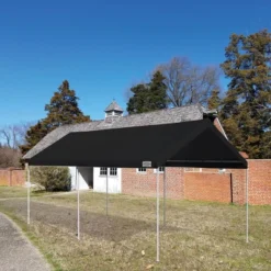 Caravan Canopy Domain 10 X 20 Foot Straight Leg Instant Canopy Roof Top And Carport Shelter Tent Sidewall Set With Zipper Closure, Black -Camping Equipment Series GUEST 0d9c5aa4 fd29 47d1 8fc2 7501cc65087b