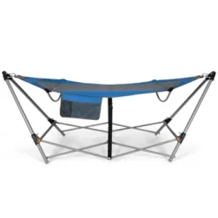Costway Folding Hammock Indoor & Outdoor Hammock With Side Pocket & Iron Stand 21 Costway Folding Hammock Indoor & Outdoor Hammock With Side Pocket & Iron Stand -Camping Equipment Series GUEST 0de4d4d0 5538 476d 8300 6256c46fc232