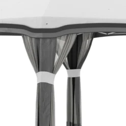 Outsunny 10' X 10' Pop Up Canopy With Nettings, Foldable Party Tent With Wheeled Carry Bag And 4 Sand Bags -Camping Equipment Series GUEST 0faf8dbe bbae 4bf9 9f14 805675bd82a7