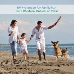 Leisure Sports Pop-Up Beach Tent With UV Protection, Mesh Windows, And Carry Bag - Turquoise -Camping Equipment Series GUEST 108ae113 eb4d 431f a021 b885eedb66cd