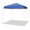 Z-Shade 10 X 10 Foot Angled Leg Outdoor Canopy Tent With A Push Button Locking System And Z-Shade 4 Pack Of Heavy Duty Leg Weight Bags, Blue