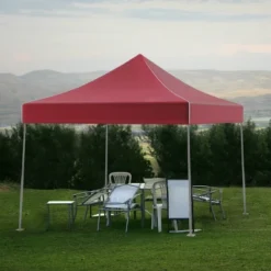 Leisure Sports Pop-Up Canopy Tent - 10' X 10', Red -Camping Equipment Series GUEST 131205b1 f0ee 4310 9350 cc7e5c13ada1