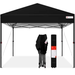 Best Choice Products 10x10ft Easy Setup Pop Up Canopy Instant Portable Tent W/ 1-Button Push, Carry Case -Camping Equipment Series GUEST 13872b91 1a03 488b 86db eebfd3163f51