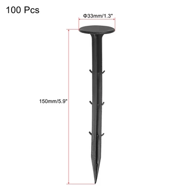 Unique Bargains Plastic Landscape Spikes For Holding Fabric Lawn Edging 1 Unique Bargains Plastic Landscape Spikes For Holding Fabric Lawn Edging