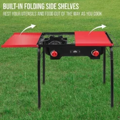 Hike Crew Double-Burner Camping Stove, Portable Propane Stovetop W/Bag -Camping Equipment Series GUEST 14cb62e0 21f9 4f00 b782 36e1723a94c9