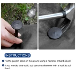 Unique Bargains Garden Stake Plastic Landscape Spike For Holding Fabric Lawn Edging Tarps -Camping Equipment Series GUEST 15b2cead 50a3 4d66 a4fb 202a03d60651