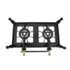 Stansport Double Burner Cast Iron Stove With Regulator Hose