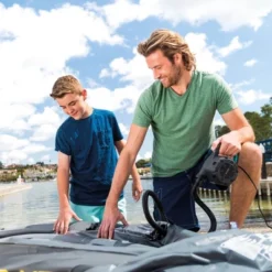 Intex Empire Inflatable Lounge Chair, Lime Green & Intex 120V Electric Air Pump -Camping Equipment Series GUEST 1b6167cd 2e2c 4380 a501 16fcb2d68917