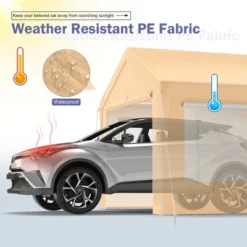 Costway 10x20 Ft Heavy-Duty Steel Carport Car Canopy Shelter Sidewalls Tent Garage 13 Costway 10x20 Ft Heavy-Duty Steel Carport Car Canopy Shelter Sidewalls Tent Garage -Camping Equipment Series GUEST 1f671fd3 ef68 42d3 b641 f21728140b9b