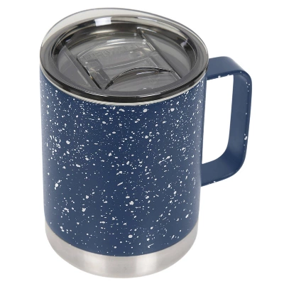FIFTY/FIFTY 12oz Stainless Steel With PP Lid Speckle Mug Navy/White 1 FIFTY/FIFTY 12oz Stainless Steel With PP Lid Speckle Mug Navy/White