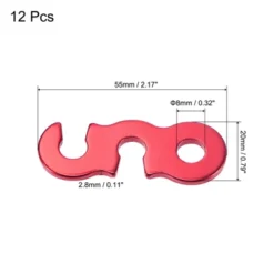 Unique Bargains Aluminum Straight Tent Cord Adjuster For Hiking Travel