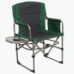Kamp-Rite Portable Compact-Fold Director's Chair With Side Table & Cup Holder For Camping, Tailgating, And Sports, 225 LB Capacity -Camping Equipment Series GUEST 23e5b945 cc93 4142 94c1 f2eb1de8a90c