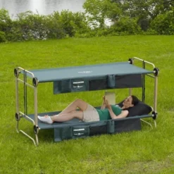 Disc-O-Bed X Large Cam-O-Bunk 2 Person Bench Bunked Double Bunk Bed Cot With 2 Side Organizer And Carrying Bags For Camping Trips, Green 8 Disc-O-Bed X Large Cam-O-Bunk 2 Person Bench Bunked Double Bunk Bed Cot With 2 Side Organizer And Carrying Bags For Camping Trips, Green -Camping Equipment Series GUEST 2533d4ea b2bc 4186 bb2c bb2859473c52