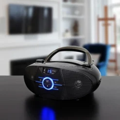 JENSEN AM/FM Radio CD Boombox With LED Display - Black (CD-560) -Camping Equipment Series GUEST 2554f5de f0fc 437f 8f2c 039ee57a5926