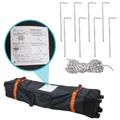 Sunnydaze Decor Sunnydaze Premium Pop-Up Canopy With Rolling Carry Bag -Camping Equipment Series GUEST 25a68af8 6b1c 4e25 ba50 015f19b2b317