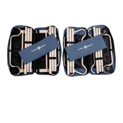 Disc-O-Bed Large Camo-O-Bunk 2 Person Bench Bunked Double Bunk Bed Cots With 2 Side Organizers And Carry Bags For Outdoor Camping Trips, Navy -Camping Equipment Series GUEST 276aed52 82c7 43ac 9c44 3a78ccad88a7