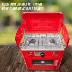 Hike Crew Portable Camping Oven With Dual Burner Propane Stove -Camping Equipment Series GUEST 28f30d68 835b 4b7a 847e 7b487e1a1d46