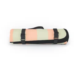 Mirimo Peach And Pistache Gingham Picnic Blanket - Deny Designs