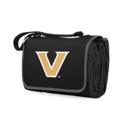 NCAA Vanderbilt Commodores Blanket Tote Outdoor Picnic Blanket - Black