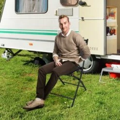 Costway Set Of 4 Outdoor Patio Folding Chairs Camping Deck Garden Pool Beach Furniture -Camping Equipment Series GUEST 3290510a 98ad 4b3b 9a7e a199d340ad34