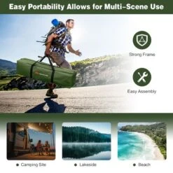 Costway 1-Person Compact Portable Pop-Up Tent/Camping Cot W/ Air Mattress & Sleeping Bag 13 Costway 1-Person Compact Portable Pop-Up Tent/Camping Cot W/ Air Mattress & Sleeping Bag -Camping Equipment Series GUEST 32c9108e f223 48f7 bc9e 8c19bfa1cce8