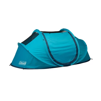 Coleman Pop Up 4 Person Scuba Camping Tent - Blue 1 Coleman Pop Up 4 Person Scuba Camping Tent - Blue