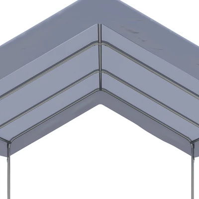 Outsunny 10' X 20' Carport, Portable Garage & Patio Canopy Tent, Adjustable Height, Anti-UV Cover For Car, Truck, Boat, Catering, Wedding 5 Outsunny 10' X 20' Carport, Portable Garage & Patio Canopy Tent, Adjustable Height, Anti-UV Cover For Car, Truck, Boat, Catering, Wedding - Image 5