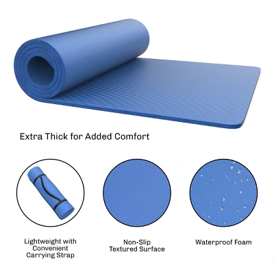 Leisure Sports Camping Pad - Lightweight, Nonslip, And Waterproof - 72", Dark Blue 2 Leisure Sports Camping Pad - Lightweight, Nonslip, And Waterproof - 72", Dark Blue - Image 2