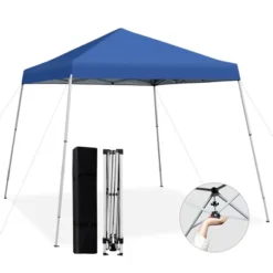 Costway 10x10ft Patio Outdoor Instant Pop-up Canopy Slanted Leg UPF50+ Sun Shelter -Camping Equipment Series GUEST 3a78711a b931 48a2 a0b1 7c22194686f7