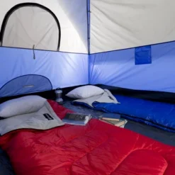 6-Person Family Camping Tent – Rebel Bay Water-Resistant Dome Shelter With Removable Rain Fly And Carry Bag – Camping Gear By Wakeman Outdoors (Blue) -Camping Equipment Series GUEST 3b5e06a7 3796 4054 84a7 f549c51fb2f5