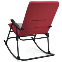 Tangkula Foldable Rocking Chair Enlarged Rocker Chair With Cotton Clip Red 8 Tangkula Foldable Rocking Chair Enlarged Rocker Chair With Cotton Clip Red -Camping Equipment Series GUEST 3bfd2c7a 95f9 4df1 b476 eea980473ae0