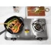 XtremepowerUS Deluxe Propane Gas Range Stove 2 Burner Cooktop Auto Ignition Camping, Stainless Steel