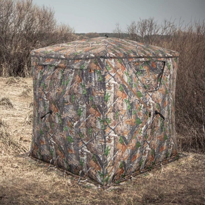 Costway Hunting Blind Portable Pop Up Ground Tent 2-3 Person With Carry Bag Storage Pocket 3 Costway Hunting Blind Portable Pop Up Ground Tent 2-3 Person With Carry Bag Storage Pocket - Image 3