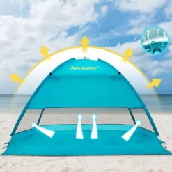 Alvantor Outdoor Instant Pop Up Sun Shade Canopy 2 People Beach Shelter Tent Turquoise -Camping Equipment Series GUEST 3e2c3691 49a1 4e6c b2bf 5c8bb287753d