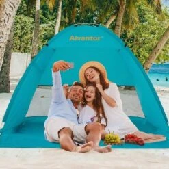 Alvantor Outdoor Instant Pop Up Sun Shade Canopy 2 People Beach Shelter Tent Turquoise -Camping Equipment Series GUEST 3e784794 223d 4c78 9b5a efc3d5a88f11