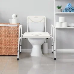 Costway 3-in-1 Bedside Commode Portable Toilet W/ Adjustable Height & Drop-arm 11 Costway 3-in-1 Bedside Commode Portable Toilet W/ Adjustable Height & Drop-arm -Camping Equipment Series GUEST 3ea42855 69c3 43d1 8ba7 6e38c7e5ce42