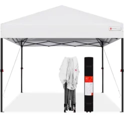 Best Choice Products 10x10ft Easy Setup Pop Up Canopy Instant Portable Tent W/ 1-Button Push, Carry Case -Camping Equipment Series GUEST 3f8d07c2 eef5 4ed8 8069 4f3e83e81727
