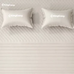 KingCamp Self-Inflating Double Mattress Sleeping Pad Mat With 2 Pillows For Camping, Backpacking, Hiking, Fishing, & Traveling, Beige -Camping Equipment Series GUEST 401e5b51 ab37 44ba b0b9 ab5426d7cefe