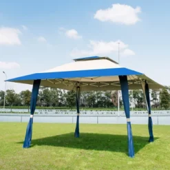 Tangkula 13' X13' Folding Gazebo Canopy Patio Outdoor Tent Party Shade Shelter -Camping Equipment Series GUEST 40c81ee6 bb53 4492 b44b dc9da20a6207