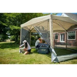 Coleman Back Home 15'x13' Screened Shelter - Tan -Camping Equipment Series GUEST 4174c6c9 4a8a 4f59 8b1c 7d6dee4e7e9b