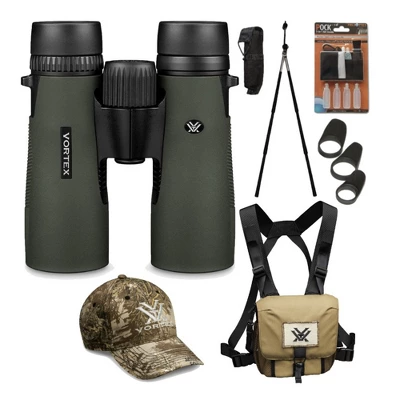 Vortex 12x50 Diamondback Binoculars With GlassPak Harness Case & Birding Bundle 1 Vortex 12x50 Diamondback Binoculars With GlassPak Harness Case & Birding Bundle
