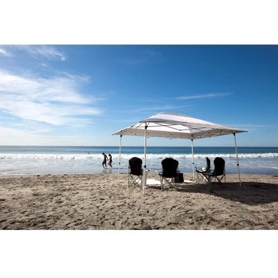 Z-Shade 14 X 10 Foot Prestige Instant Shade Outdoor Canopy Shelter Tent With Reliable Stakes, Steel Frame, And Rolling Bag, Grey & White 1 Z-Shade 14 X 10 Foot Prestige Instant Shade Outdoor Canopy Shelter Tent With Reliable Stakes, Steel Frame, And Rolling Bag, Grey & White